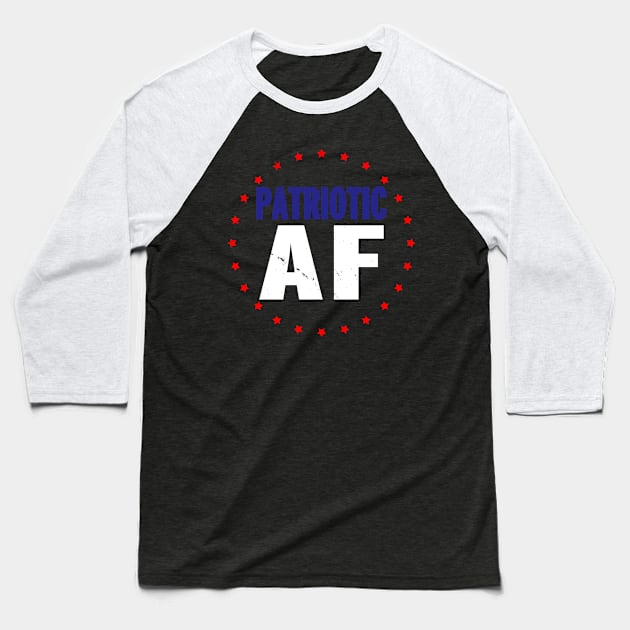 4th of July Patriotic American USA Baseball T-Shirt by BoggsNicolas